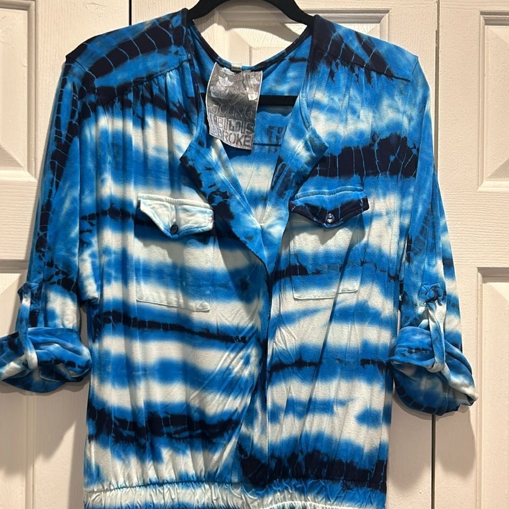 Young, Fabulous & Broke (YFB) Shorts Romper, Size Large - Picture 2 of 10